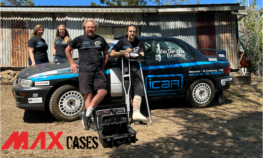 J&S Team wins MAX Case for their amazing team effort at Rally Queensland